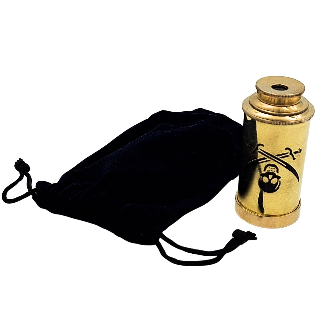 Longue-vue de pirate – lunette pour pirate – longue-vue pliable avec emblème