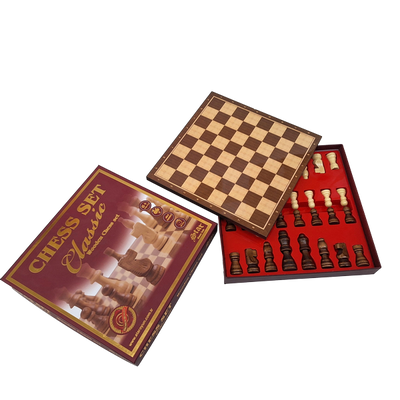Klasyczne Szachy drewniane - 27 x 27 cm – 1050743