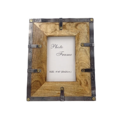 Cadre photo en bois - 20915A, format photo 10x15cm