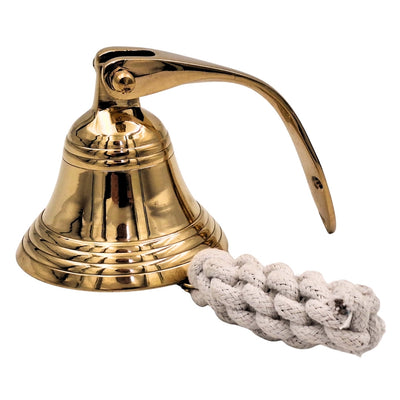 Cloche de navire en laiton diamètre 7,5 cm - décoration marine - HB34/3