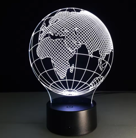 Lampe LED - Globe - 7 couleurs différentes - USB - P108