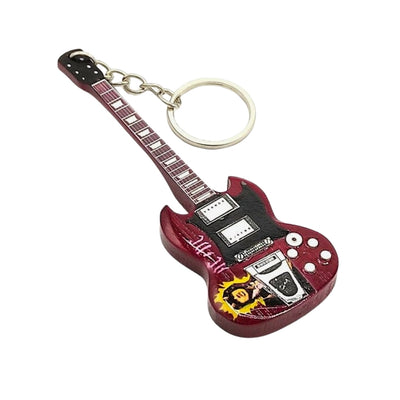Sleutelhanger gitaar in de stijl van AC/DC - Angus Young – Tribute - EGK-0597