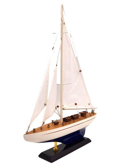 Modèle de yacht en bois Hauteur 42cm – M1