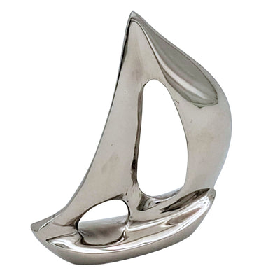 Elegant Silver Aluminum Yacht 12.5 cm with Engraving Option