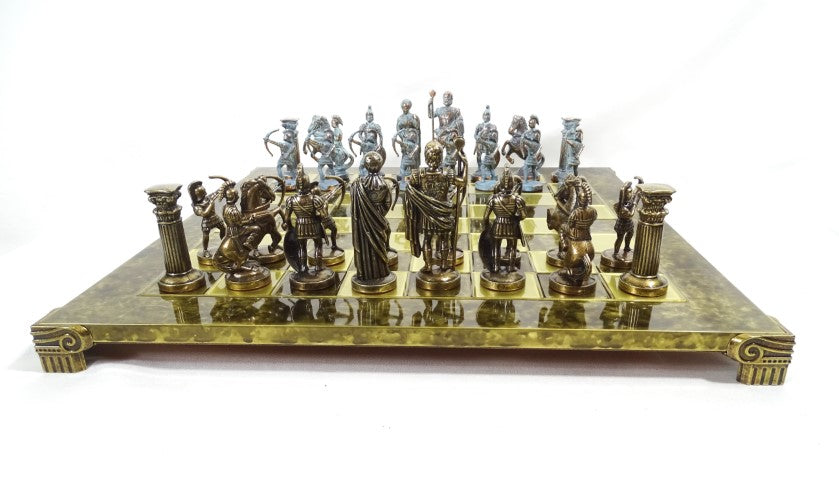 Échecs en laiton Archers grand format 44x44cm - cadeau de luxe - S10BBRO