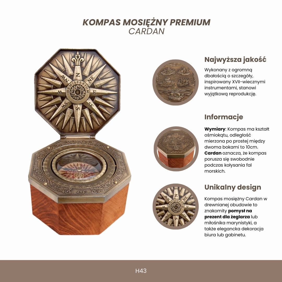 Messing Cardan-kompas - H43