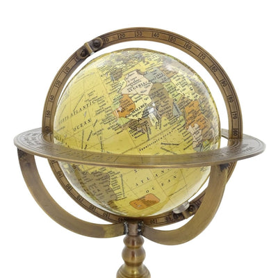 Globe décoratif sur socle en laiton - NC2142