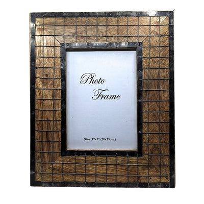 Cadre photo en bois - format photo 13 x 18 cm - A-1639
