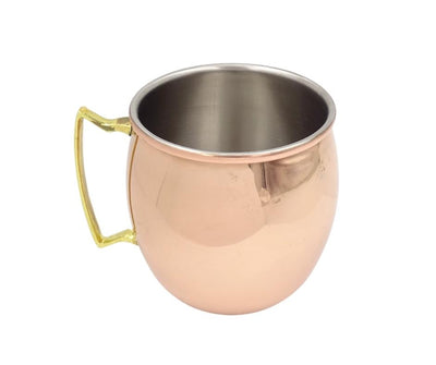 Koperen beker van roestvrij staal 304 - Inhoud 500ml, bedekt met een koperlaag - MM7012