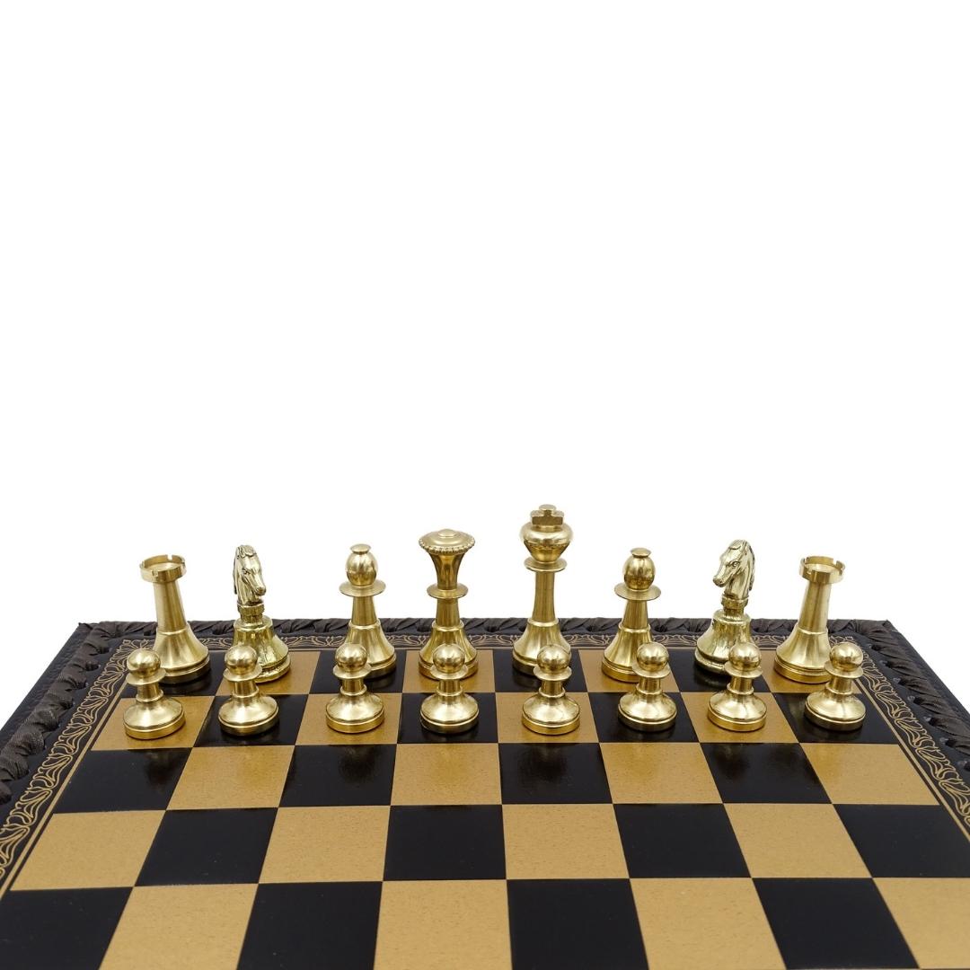 Échecs exclusifs en laiton Italfama 28x28 cm – N001