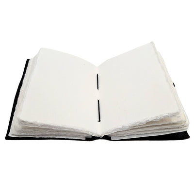 Carnet en cuir décoratif Soleil et Lune 200 pages - AH07