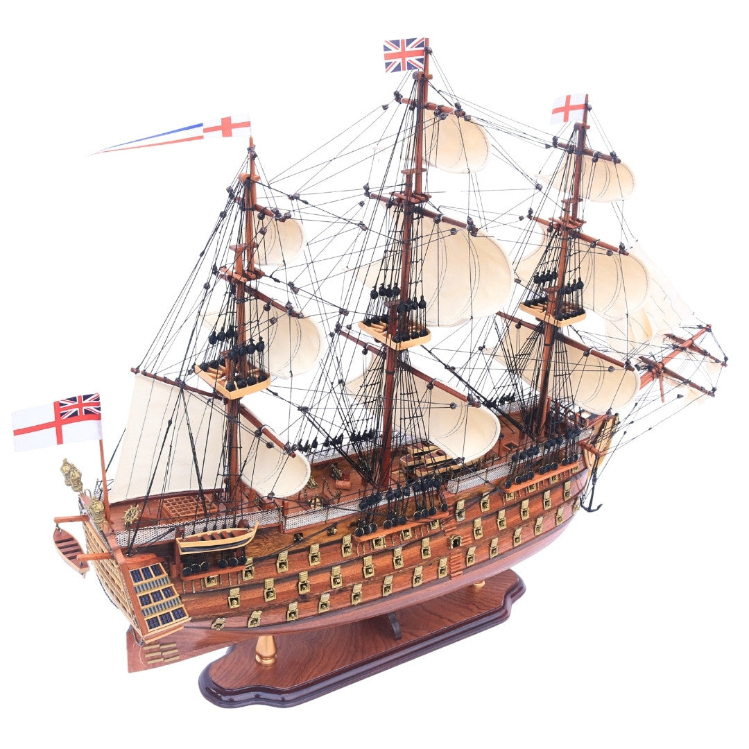 Exclusief groot model van het oorlogsschip HMS Prince 94cm met mogelijkheid tot personalisatie door gravure
