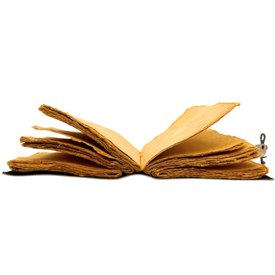 Carnet en cuir rétro avec phases de la Lune – cuir de chèvre, 200 pages, papier 150 GSM – H080