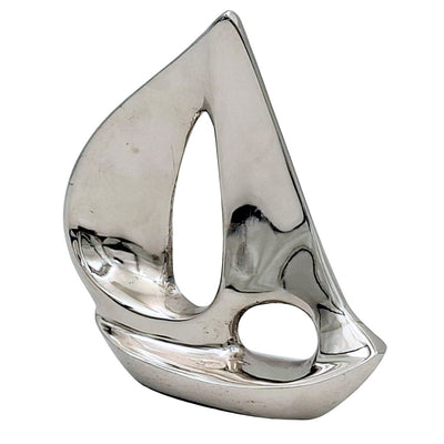 Elegant Silver Aluminum Yacht 12.5 cm with Engraving Option