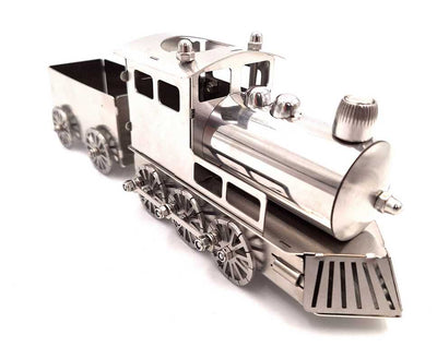 Modèle réduit de train argenté personnalisable avec gravure