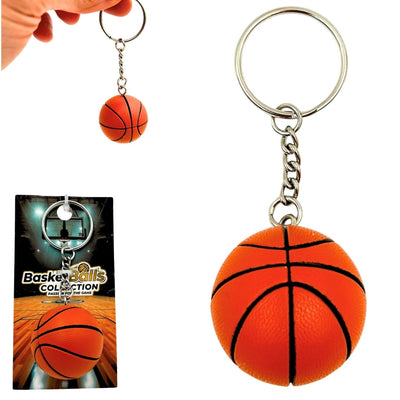 Sportieve sleutelhanger basketbal – cadeau voor een basketballer - BBK-001