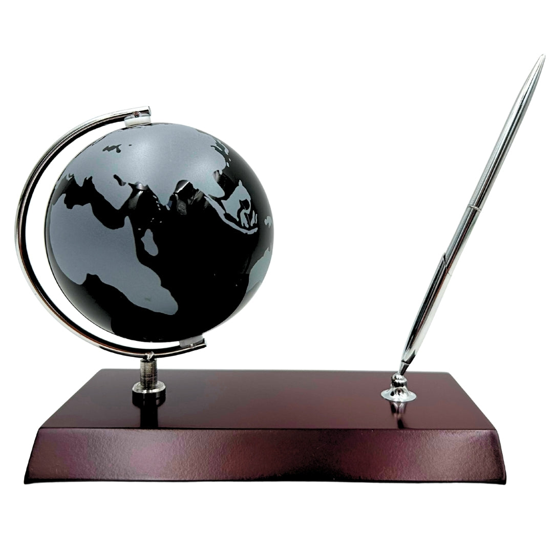 Ensemble décoratif élégant de bureau Globe Porte-stylo - Cadeau pour le patron – WBK