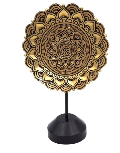 Figurine mandala ovale - décoration bouddhiste - 35cm - 44032FJH