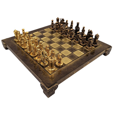 Échiquier exclusif en métal Byzance 20x20 cm - S1CBRO