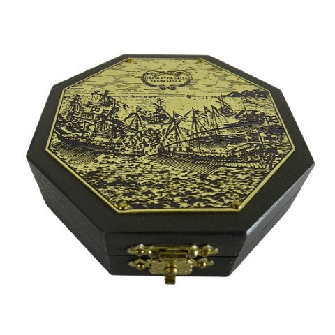 Cadran solaire octogonal et boussole H06