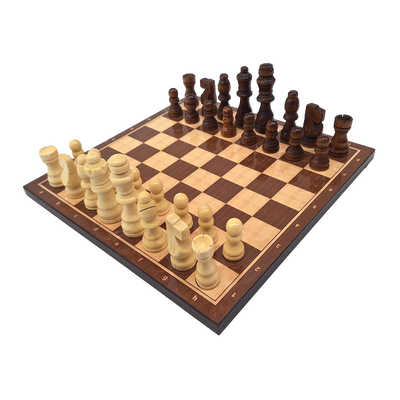 Grand jeu d’échecs en bois 37 x 37 cm – 1050736