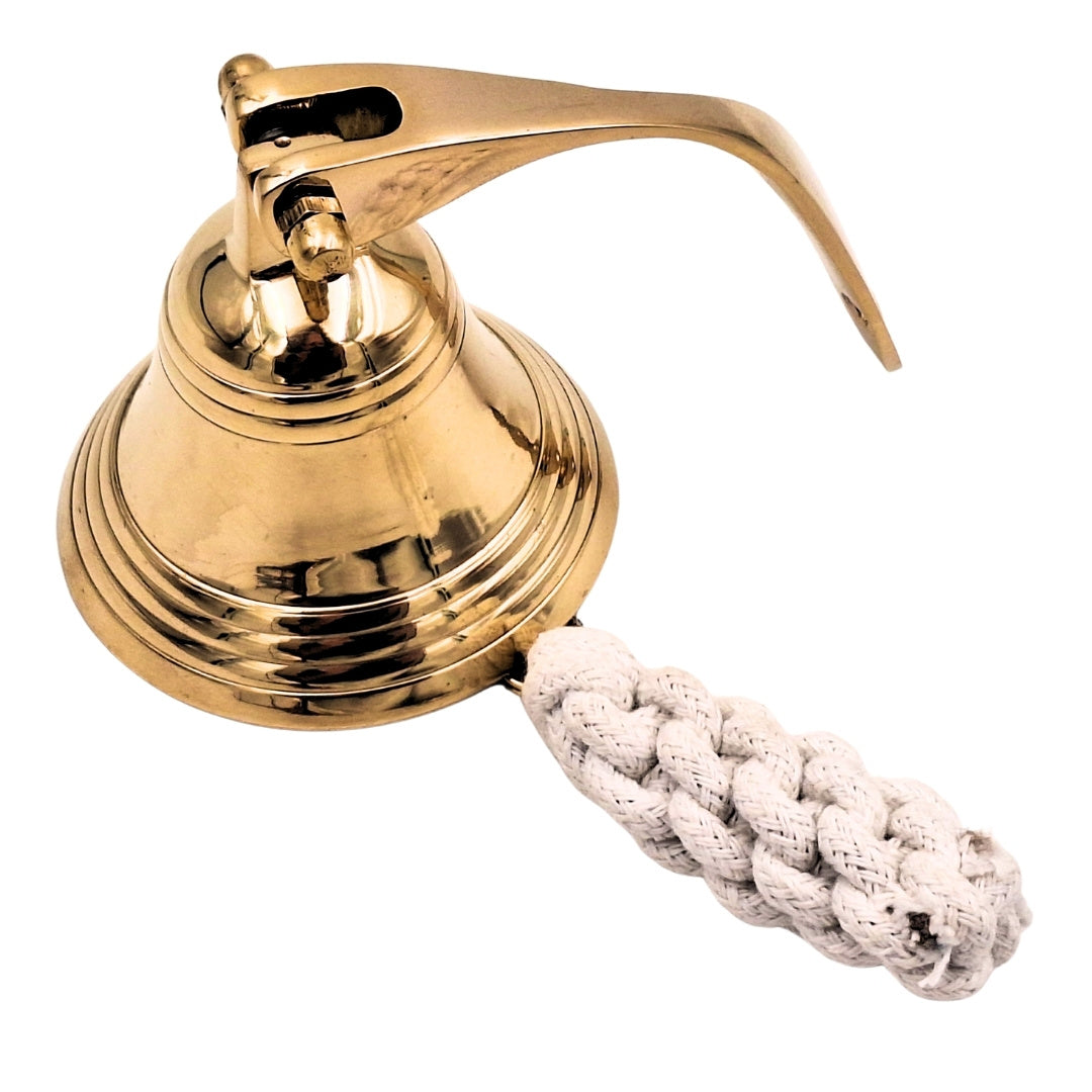 Cloche de navire en laiton diamètre 7,5 cm - décoration marine - HB34/3