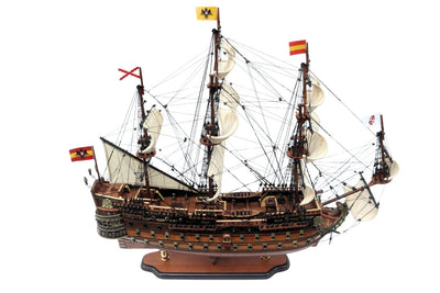 San Felipe sailing ship model 80cm, with the option of personalization by engraving