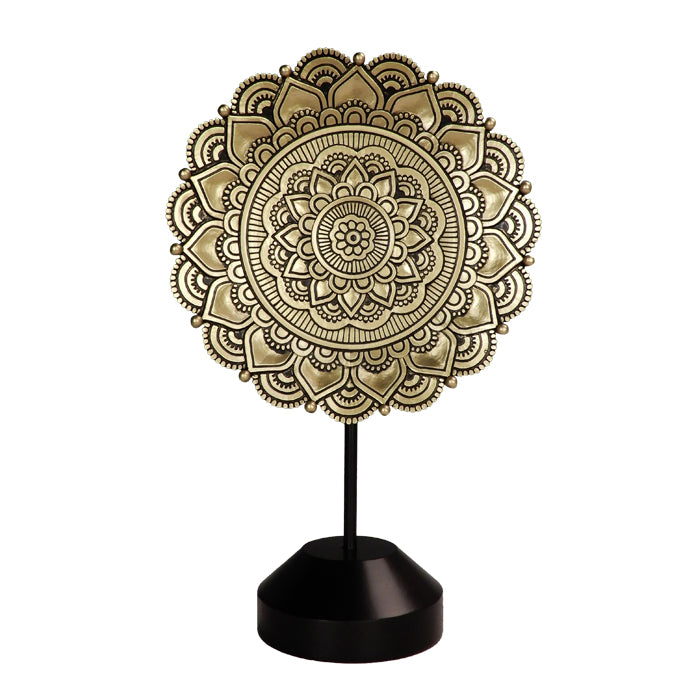 Figurine mandala ovale - décoration bouddhiste - 35cm - 44032FJH