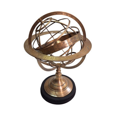 Grand astrolabe en laiton – Décoration de cabinet - AML141A