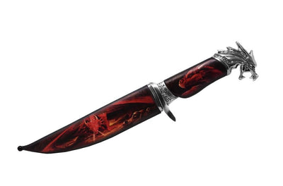 Dague décorative en acier - Poignée dragon - SW-189