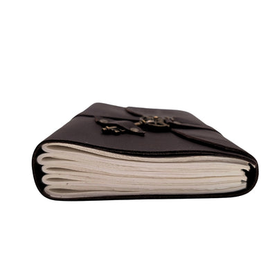 Carnet en cuir rétro Rose des vents 200 pages - Cadeau pour navigateur - AH03