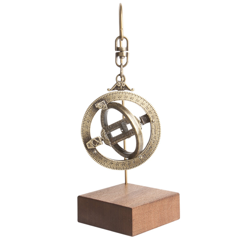 Miniature Sundial - Astronomical Rings H89