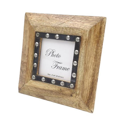 Houten fotolijst 30071 - fotoformaat 10x10cm
