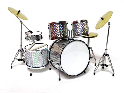 Mini-drumstel silver chrome MDR-0039; schaal 1:5