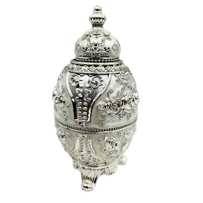 Œuf Fabergé argenté ouvrant - SRWS