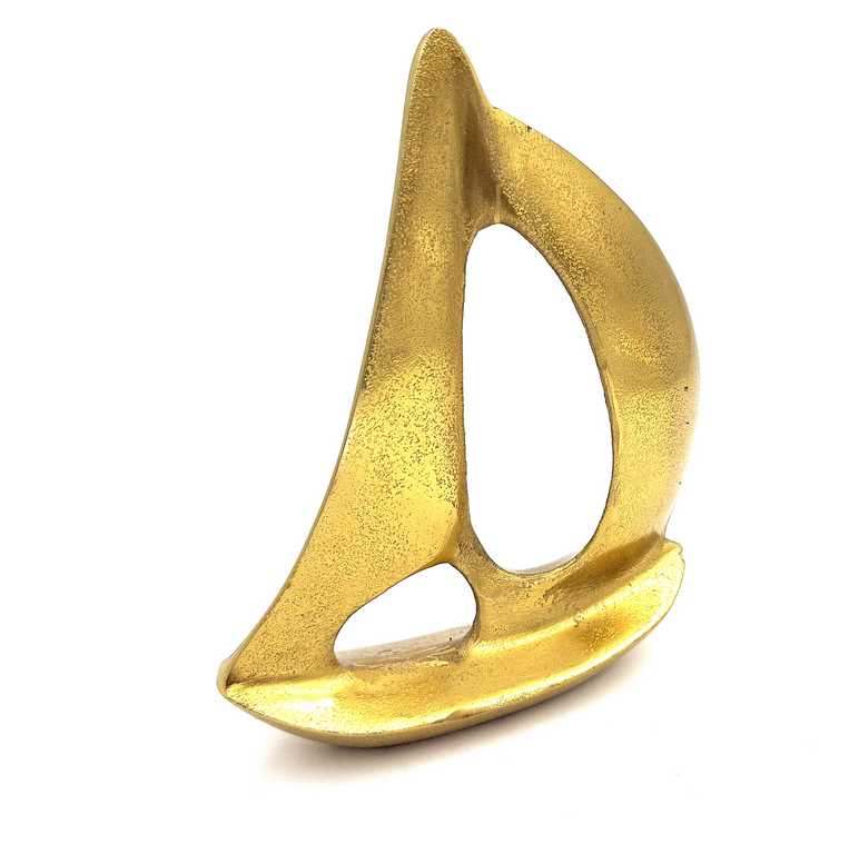 Yacht doré - aluminium 15cm - NI1651