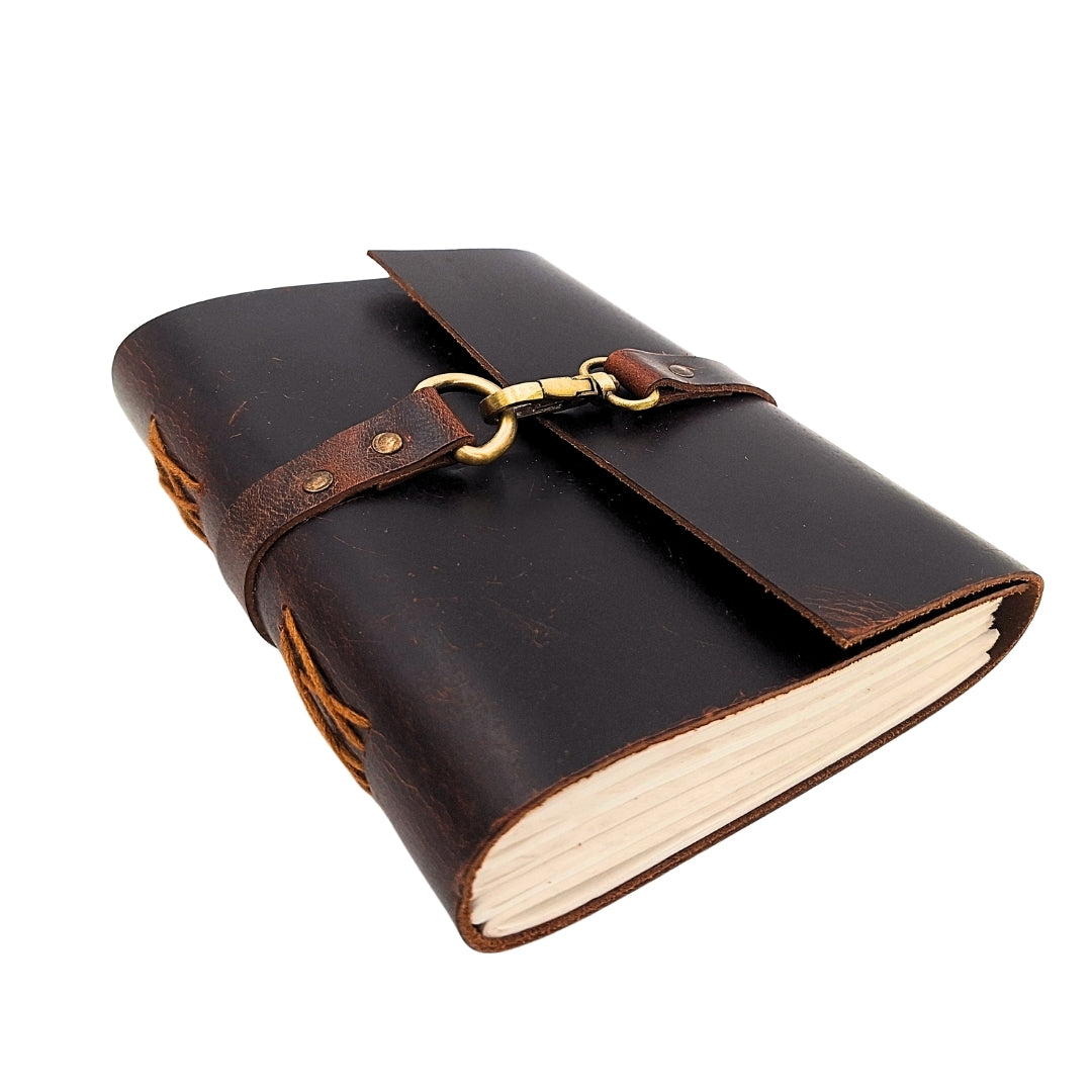 Élégant carnet en cuir rétro 200 pages vintage - AH06