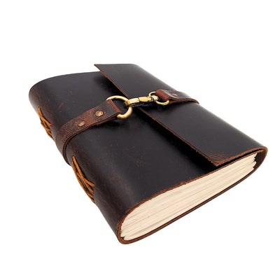 Élégant carnet en cuir rétro 200 pages vintage - AH06