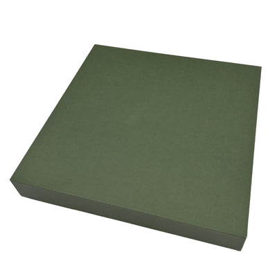 Elegante geschenkset - leren notitieboek A5 met pen in geschenkdoos - olijfgroen - EE14