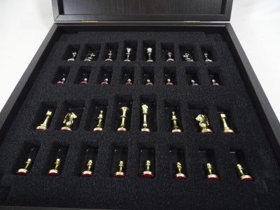 Échecs exclusifs en laiton 28x28cm - Staunton - S32BLA