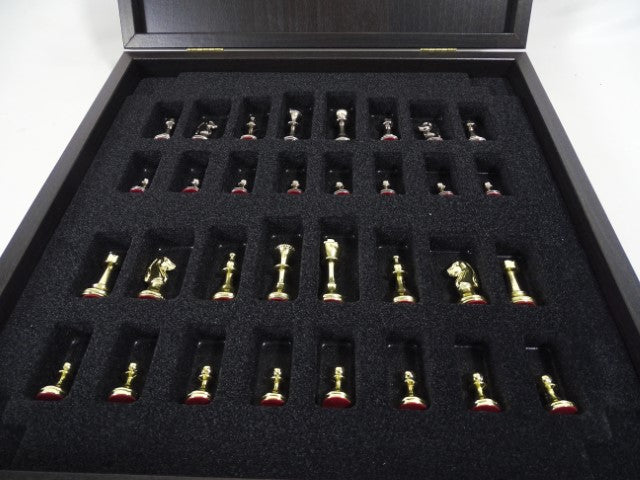 Échecs exclusifs en laiton 28x28cm - Staunton - S32BLA