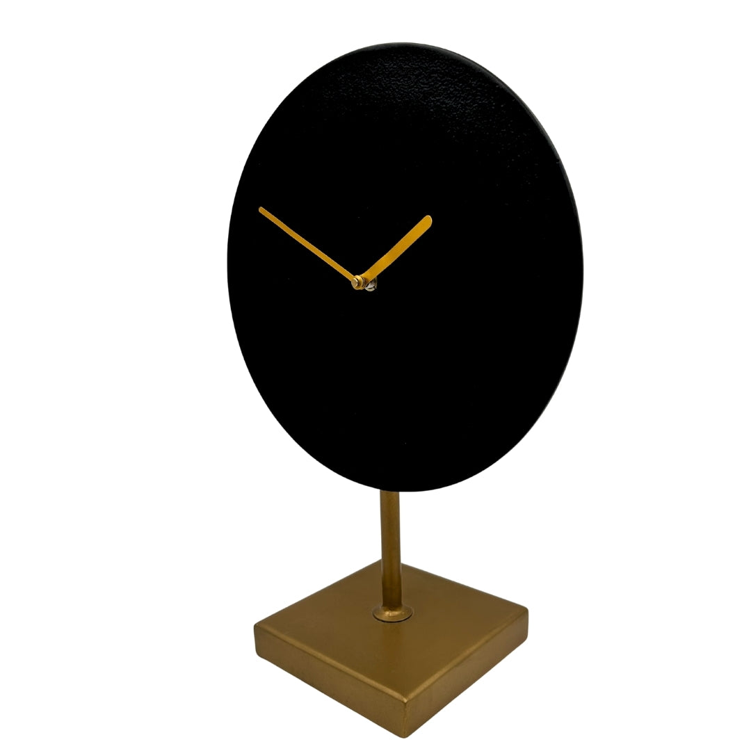 Elegante ronde metalen klok - 4122