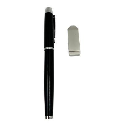 Élégant coffret cadeau premium – carnet A5 avec stylo et clé USB 16GB dans une boîte – noir et or – EE9