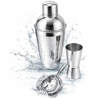 Barmanset – 3 delen Shaker Jigger Strainer - BS48171