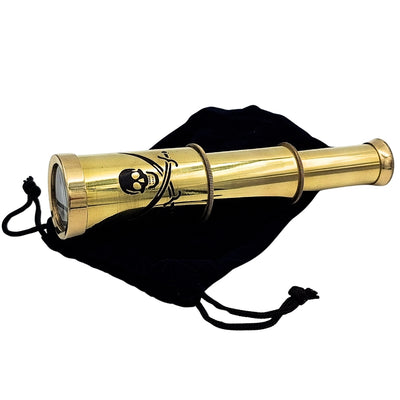 Longue-vue de pirate – lunette pour pirate – longue-vue pliable avec emblème