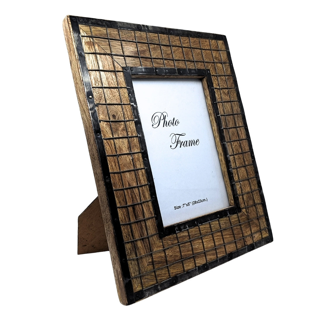 Cadre photo en bois - format photo 13 x 18 cm - A-1639