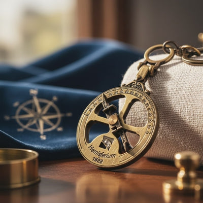 Porte-clés nautique astrolabe - H82