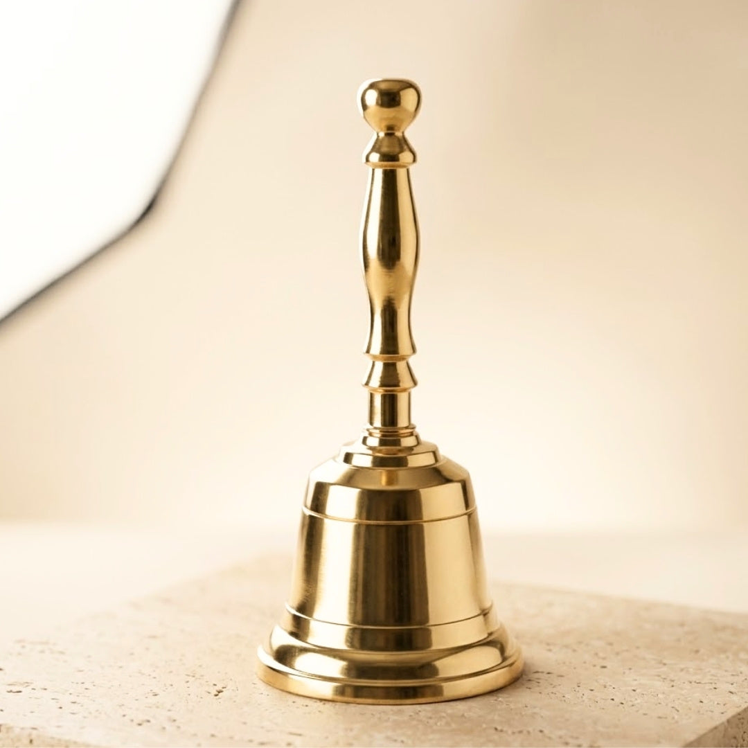Petite cloche Clochette à main en laiton 11,5cm - NI7674