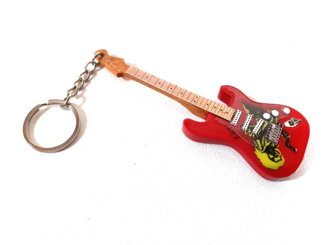 Sleutelhanger gitaar in de stijl van Iron Maiden – Eddie – Tribute EGK-0900