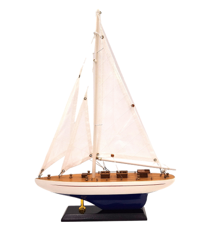 Modèle de yacht en bois Hauteur 42cm – M1